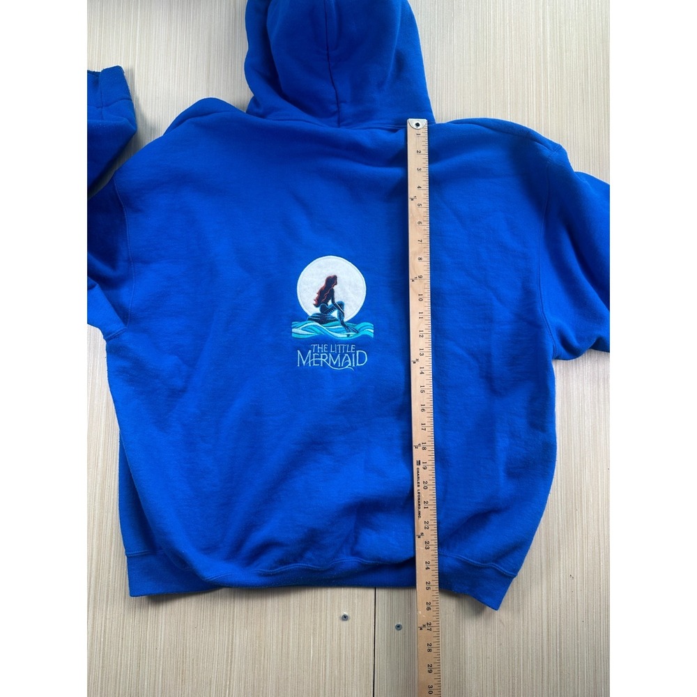 Vintage Jerzees Super Sweats NuBlend Hoodie Womens 2X‎ Blue The Little Mermaid - Picture 6 of 7